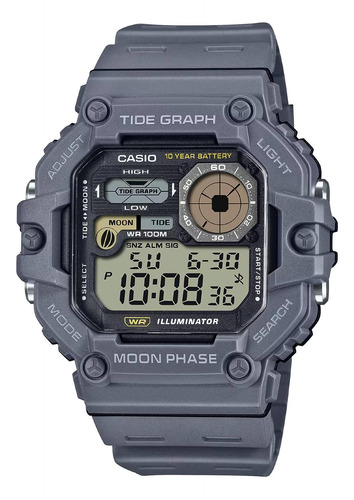 Relógio Casio Ws-1700h-8avdf Gráfico De Marés