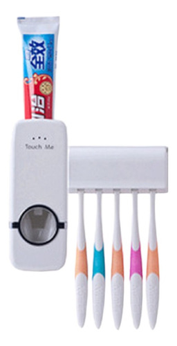 Dispensador De Crema Pasta Dental Porta Cepillos Baño Pared