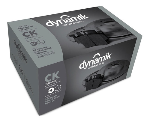 Balatas Cerámicas Traseras 3 L4 2.0l 14-16 Dynamik