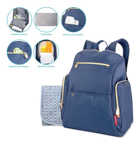 Imagen 2 de 8 de Pañalera Tipo Morral Con Cambiador Fisher Price