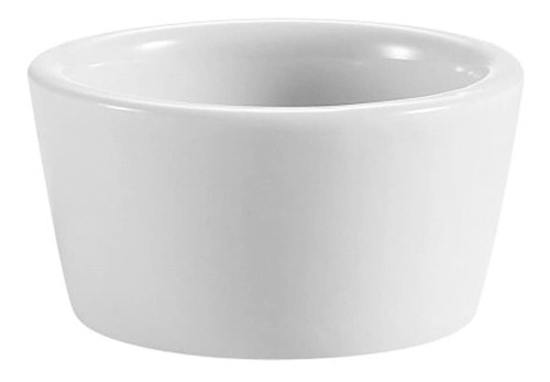 Ramekins Redondo De Porcelana Súper Blanca De 4 Onzas