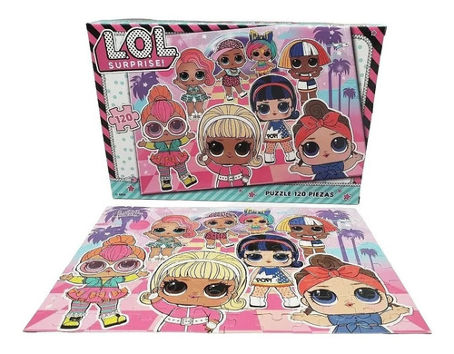 Imagen 3 de 5 de Puzzle L.o.l Lol Surprise Muñecas Rompecabezas 120 Pzas Edu