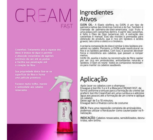 6 Hidratação Instantânea Cream Fast Banho De Chantilly 70 Gr