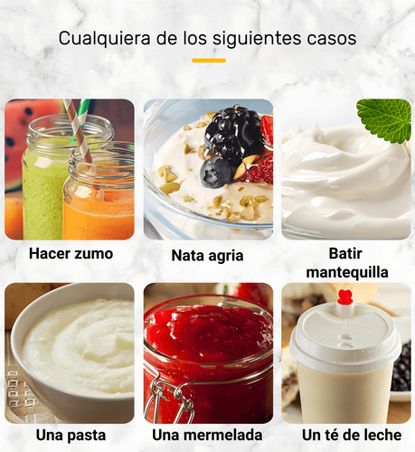 Espumador De Leche Café Recargable Usb Con 3 Velocidades
