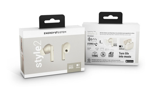 Auriculares Energy Sistem Earphones Style 2 Champagne