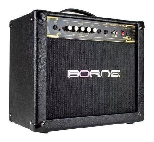 Imagem 2 de 2 de Amplificador Borne Vorax 1050 para guitarra de 50W cor preto/dourado 110V/220V