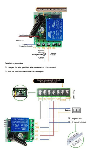 . Relé De Interruptor De Control Remoto Inalámbrico De 433