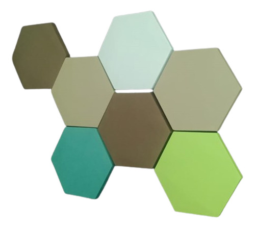 Paneles Acústicos Decorativos (x5) Hexagonales 5 Esp Musycom