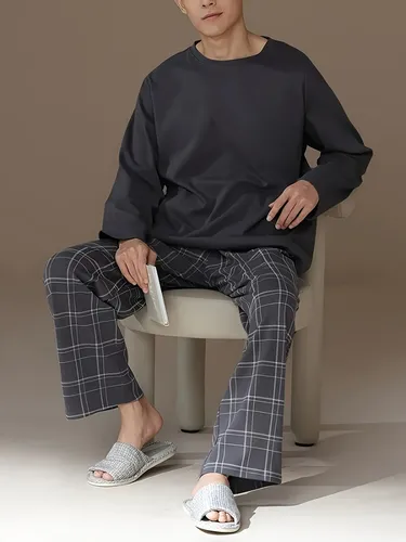 Pijama Masculino Com Blusa Manga Longa - R$ 48,92