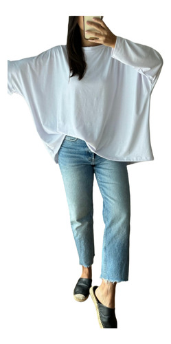 Blusa Remerón Amplio Ancho Mujer Oversize M Al 5xl!