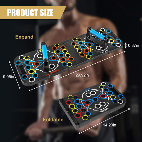 Tabla De Flexión Plegable Ajustable 56 En 1 Para Ejercicio Negro