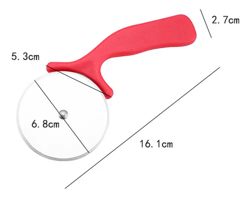 Cortador De Pizza Rueda De Acero Inoxidable 6,8 Cm