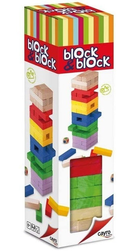 Imagen 1 de 1 de Block & Block Juego De Mesa Cayro Ladrillo A Ladrillo