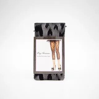 Royal Scroll Card Suit Print Tights High