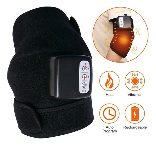 W Joelheira Elétrica 3 Em 1 Com Massagem Térmica, Suporte