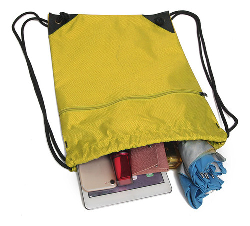 Cadena De Natación Pe Bolsa De Deporte Gimnasio Amarillo