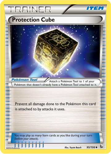 Pokemon Xy Item Tool Protection Cube 95/106 Reverse