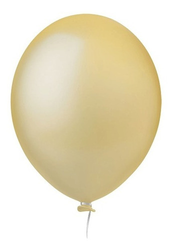 Balão Bexiga Liso Champagne Festa Decoração Nº 9 C/ 50 Und