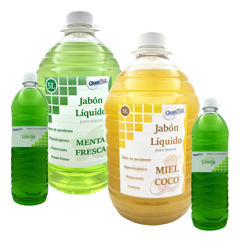 Flux Pack (10 Lt Jabón Para Manos + 2 Lt Lavatrastes)