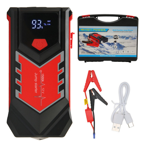 Arrancador De Coche Arrancador De Batería Con Pantalla Lcd