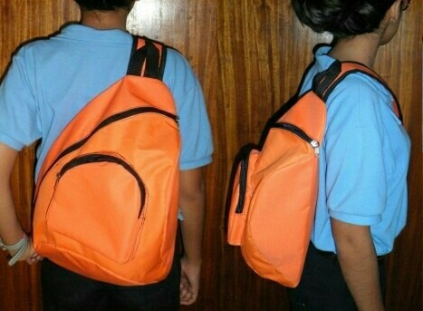 Morral Escolar, Viajero, De Diario, Regalo, Cruzado, Naranja