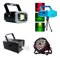 Comprar Kit Flash Audioritmico + Laser + Proton 36 + Maquina De Humo
