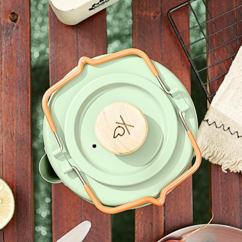 Camp Kettle Tea Kettle Con Utensilios De Cocina Verde