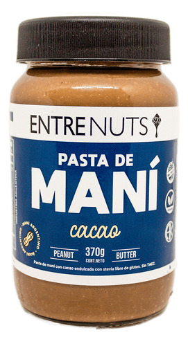 Mantequilla Mani Crocant Entrenuts Sin Tacc Sin Azucar X2