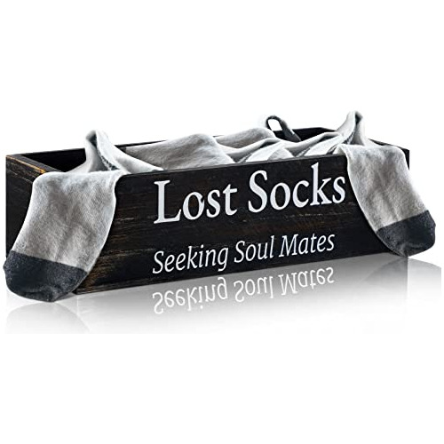 Cesto De Calcetines Perdidos De Estilo Granja. Cesto De...
