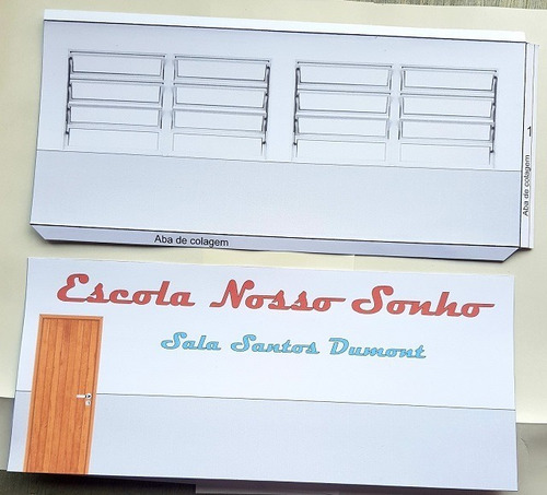 Diorama Maquete Sala De Aula Recortar E Montar