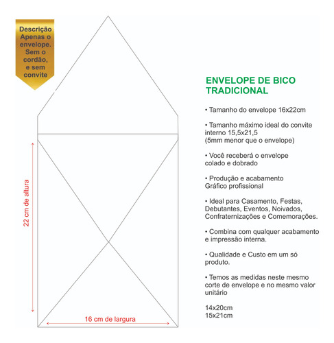 30 Envelope Bico Marsala Colorred Escuro 180g 16x22 Vertical