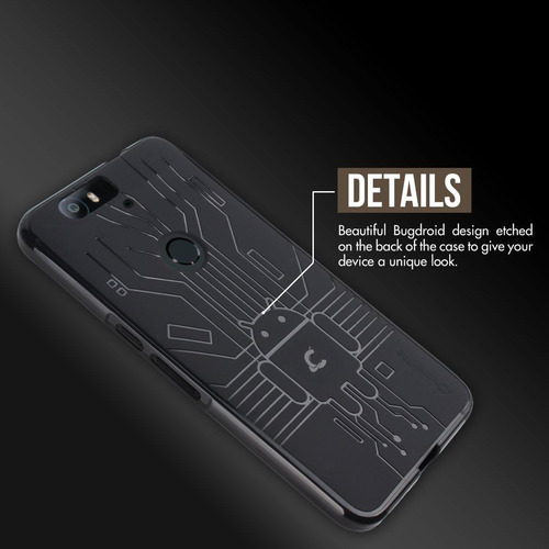 Huawei Nexus 6p Case, Cruzzerlite Bugdroid Circuit Case Comp
