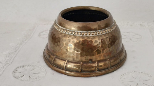 Recipiente De Bronce De Casco De Proyectil Dorado Oscuro (Usado)