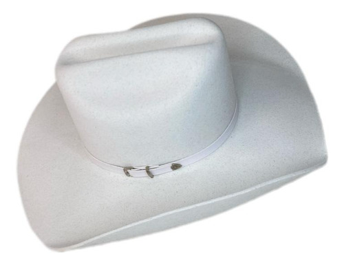 Chapéu Country Branco Rodeio Texas Americano Aveludado 