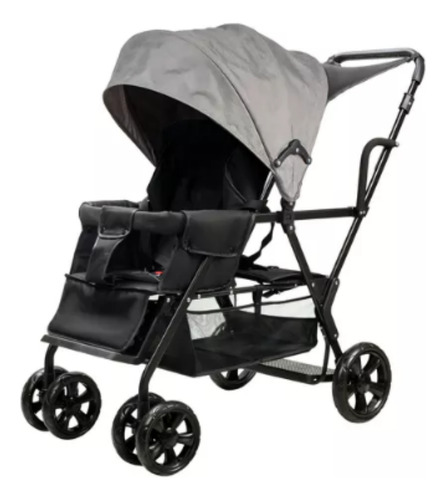 Carriola Bro 2 Doble Reclinable Con Step Color Negro Mima2 Negro Negro