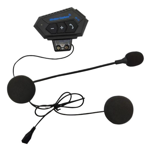 Audiofones Bluetooth Para Música, Capacete De Motociclista