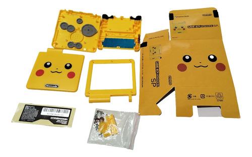 Carcasa Gameboy Advance Sp Pikachu + Caja