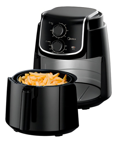 Fritadeira Airfryer 4l Gourmetfry Cor Preta Midea Cor Preto Preto