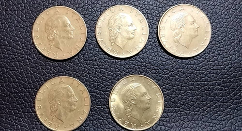 Vendo Lote De Monedas De 200 Lira Italianas Excelentes Grado