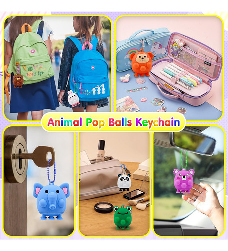 Juguetes De Succión Animal Pop Fidget Childfun, 12 Unidades