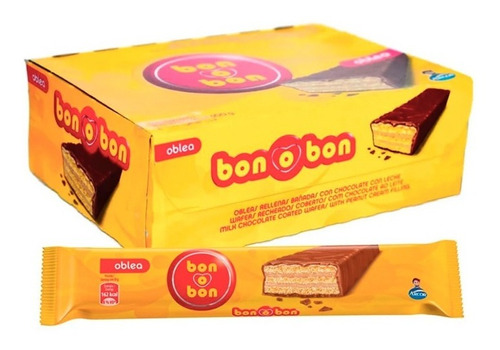 Oblea Bon O Bon Chocolate Con Leche X 30 Gr