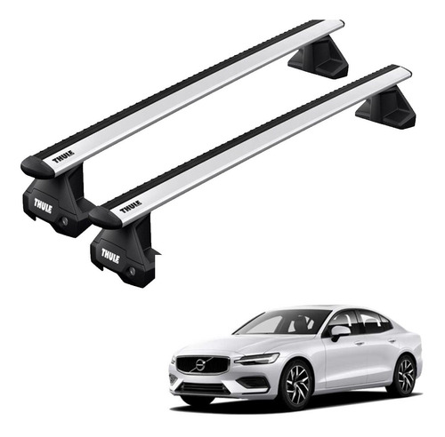 Rack Bagageiro Teto S60 Sedan 2019 Em Diante Evo Thule