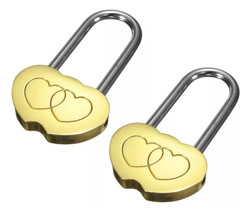 Duas Peças Gravadas Com Coração Duplo, Love Lock,