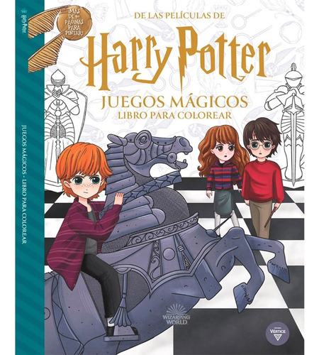 Harry Potter, Juegos Magicos, Libro Para Colorear