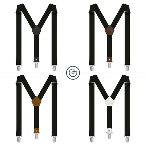Tirantes Para Hombre Ajustables - Colores - Grin Accs Color Negro