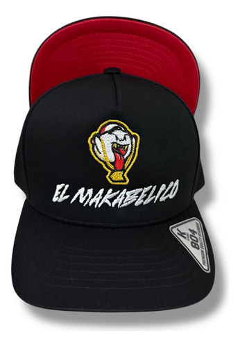 Gorra El Makabelico Fantasma Bu Snapback Premium Rg Caps Negro/rojo Ajustable