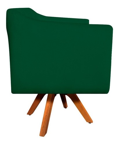 Kit Namoradeira E 2 Poltronas Giratória Julia Suede Verde