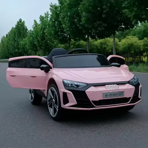 Carrinho Elétrico 12v Mini Carro Infantil Audi E-tron GT Rosa