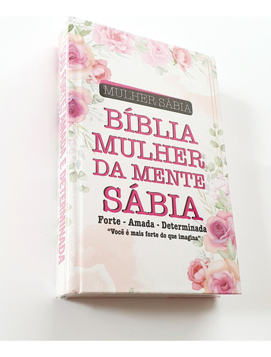 Bíblia Para Estudo, Devocional, Meditação Da Mulher Sábia, Mente Forte, Corajosa, Vitoriosa Letra Gigante Legível Revista E Corrigida Com Harpa, Corinhos João Ferreira De Almeida Editora Cpp Capa Luxo