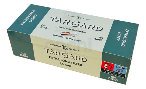 Tubos Targard Con Filtro Extra Largo X 200